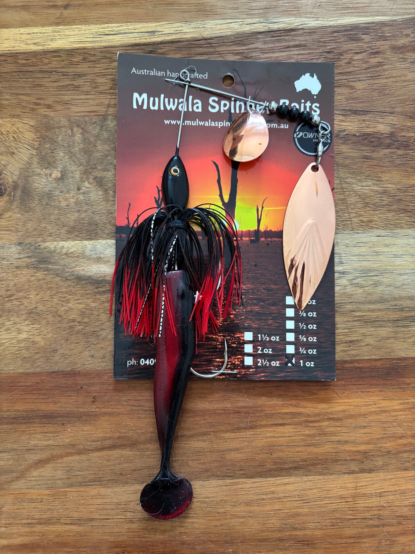 Spinnerbaits Tandem Colorado/Willow Fluted with plastic and stinger hooks