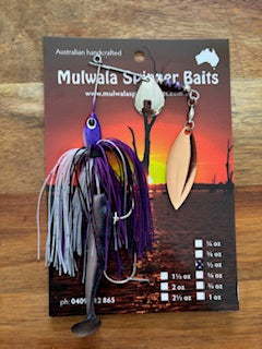 Spinnerbaits Tandem Colorado/Willow Plain with plastic and stinger hooks
